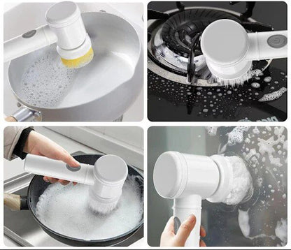 Perie Multifuncțională pentru Curățenie | Set 5 Capete Interschimbabile