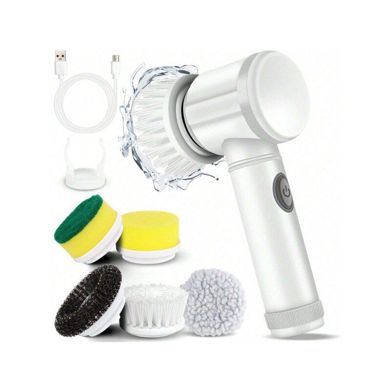 Perie Multifuncțională pentru Curățenie | Set 5 Capete Interschimbabile